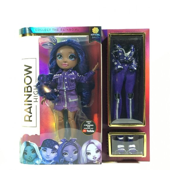Rainbow High 11" Fashion Doll Krystal Bailey With 2 Outfits Series 2 - Picture 1 of 9